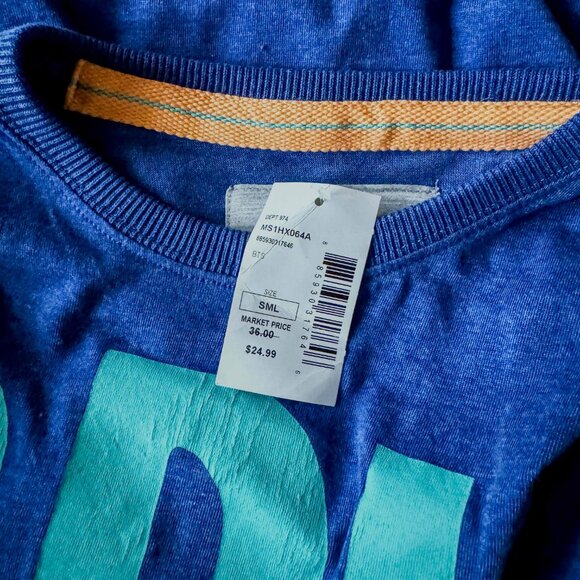 Superdry brand blue US Size Small tee with  SDU Panthers print NWT - Picture 8 of 8